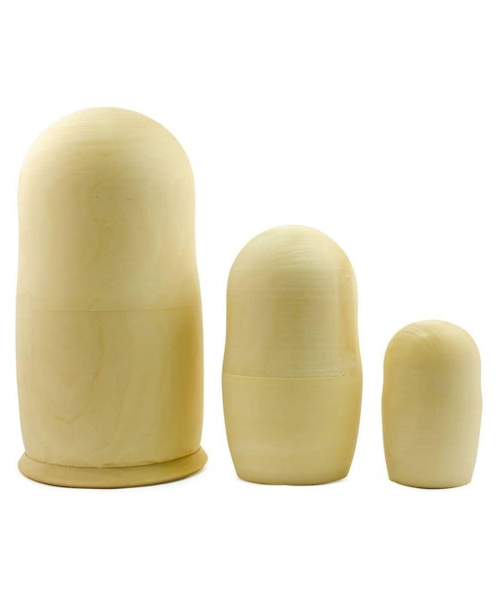 Set of 3 Unpainted Blank Wooden Nesting Dolls 7 Inches $47.54 Nesting Dolls