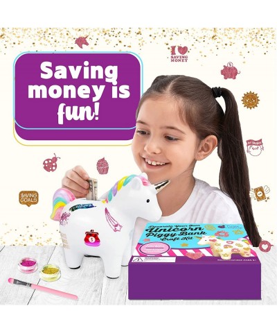 Unicorn Piggy Bank for Girls - Unicorns Gifts for Girls Age 6 7 8 9 & Girl Crafts for Kids Ages 6-8 - Decorate Your Own Coin ...