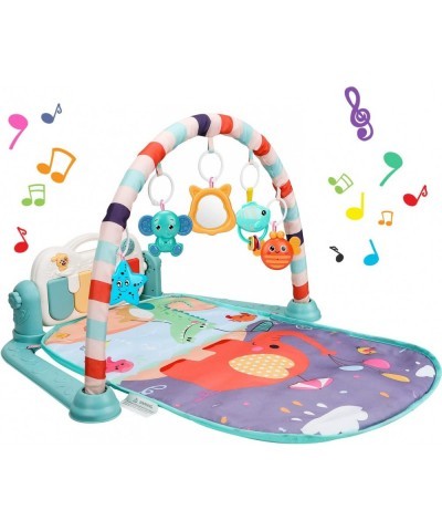 Baby Gym Play Mat Kick and Play Piano Tummy Time Gym Mat Musical Piano Activity Playmat for Baby Girl & Boy 0 to 3 6 9 12 Mon...