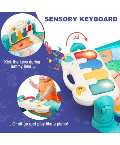 Baby Gym Play Mat Kick and Play Piano Tummy Time Gym Mat Musical Piano Activity Playmat for Baby Girl & Boy 0 to 3 6 9 12 Mon...