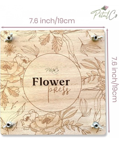 Wooden Flower Press 7inch x 7inch with Frame for pressed flowers and leaves including Ultimate Guide to Flower Pressing $47.2...