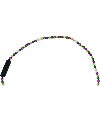 Mardi Gras Flashing LED Light Up Bead Necklace in Colors Golden Purple & Green $21.70 Kids' Dress-Up Accessories