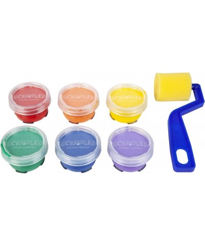 Paint & Roller Kit Kid Safe Permanent Finger Paint 7 Piece Set Rainbow $16.39 Kids' Drawing & Writing Boards