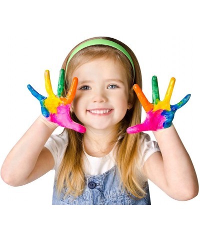 Paint & Roller Kit Kid Safe Permanent Finger Paint 7 Piece Set Rainbow $16.39 Kids' Drawing & Writing Boards