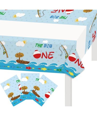 3PCS The Big One Tablecloth O Fish Ally 1 Party Table Covers Little Fisherman/Gone Fishing/O Fish Ally One/Fishing Themed 1st...