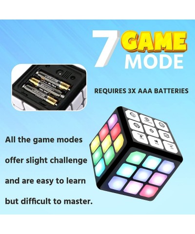 7-in-1 Magic Flashing Cube Electronic Memory & Brain Training Game Cube Focus & Attention Training Handheld Game for Kids Gif...