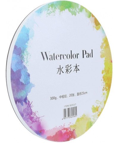 Art Paper Cotton Paper Painting Paper Acid-Free Paper Craft Supplies for Wet Media(Round Watercolor Book 19cm/20 Sheets) $33....