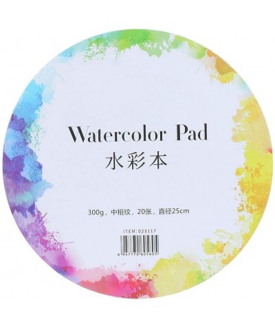 Art Paper Cotton Paper Painting Paper Acid-Free Paper Craft Supplies for Wet Media(Round Watercolor Book 19cm/20 Sheets) $33....