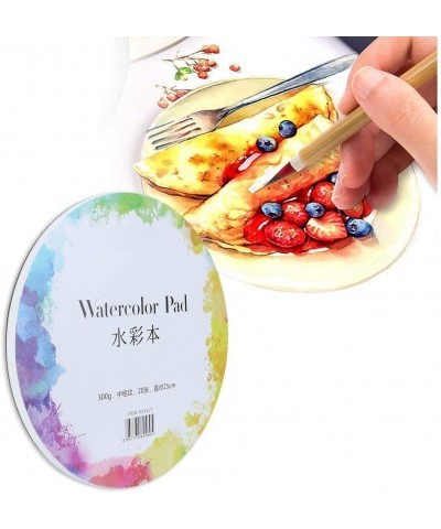 Art Paper Cotton Paper Painting Paper Acid-Free Paper Craft Supplies for Wet Media(Round Watercolor Book 19cm/20 Sheets) $33....