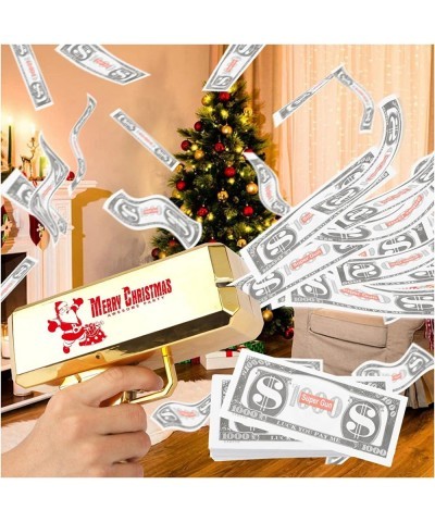 Christmas Money Gun Shooter - Cash Gun Shooter for Real Money Money Gun with Prop Money (Gold) $49.55 Money & Banking Play Toys