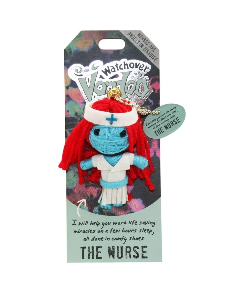 String Voodoo Doll Keychain – Novelty Voodoo Doll for Bag Luggage or Car Mirror - Nurse Voodoo Keychain 5 inches $19.97 Dolls