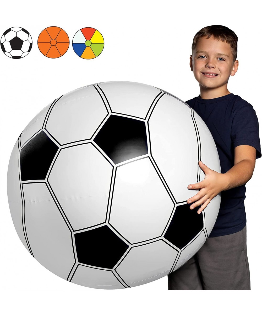 Large Beach Ball for Kids or Adults - Easy to Inflate and Durable Material to Last for Years of Fun - Comes in 3 Colors - Gre...