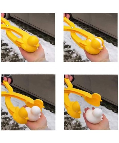 Snowball Maker Toys 4pcs Cartoon Duck Snowball Makers Tool Snow Toys for Kids Winter Outdoor Snow Ball Fight Games Play Beach...