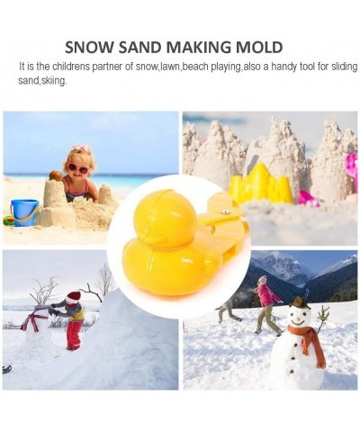 Snowball Maker Toys 4pcs Cartoon Duck Snowball Makers Tool Snow Toys for Kids Winter Outdoor Snow Ball Fight Games Play Beach...