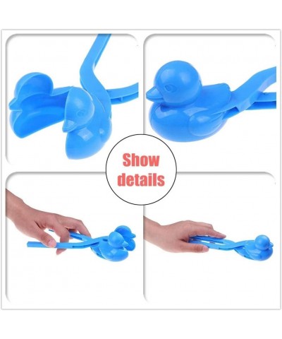 Snowball Maker Toys 4pcs Cartoon Duck Snowball Makers Tool Snow Toys for Kids Winter Outdoor Snow Ball Fight Games Play Beach...