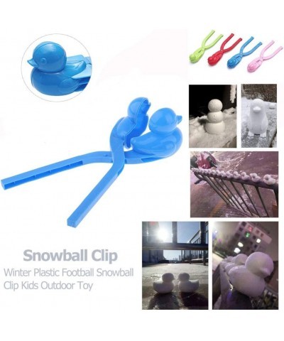 Snowball Maker Toys 4pcs Cartoon Duck Snowball Makers Tool Snow Toys for Kids Winter Outdoor Snow Ball Fight Games Play Beach...