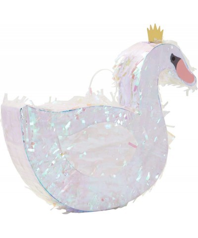 Iridescent Foil White Swan Pinata for Girls Princess Theme Birthday Party Decorations (Small 16.25 x 14 x 3 In) $42.64 Piñatas