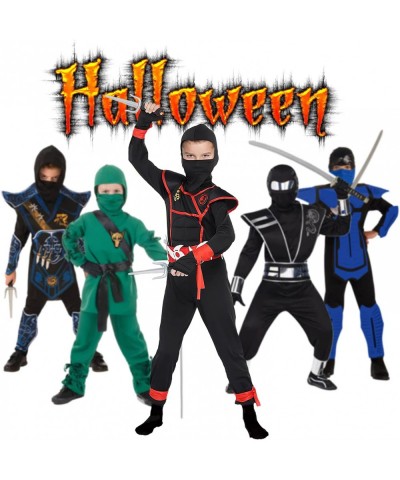 Ninja Costume for Boys Halloween Costume Ninja Muscle Costume with Mask Black and Ninja Foam Accessories for Halloween $27.53...