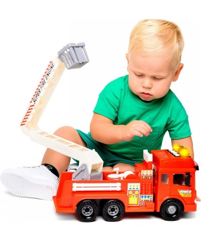 Fire Truck Toy for 3 Year Old Boys Girls Big Firetruck Toys for Kids 3-8 Fire Engine Gift for Ages 3 4 5 6 7 8 Rescue Car Ext...