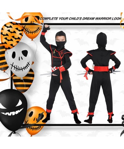 Ninja Costume for Boys Halloween Costume Ninja Muscle Costume with Mask Black and Ninja Foam Accessories for Halloween $27.53...