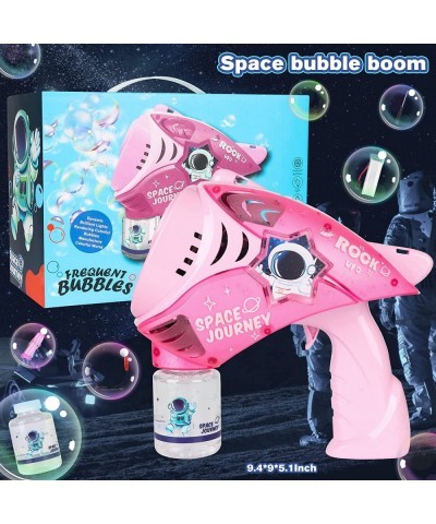 Bubble Gun for Kids - Space Automatic Bazooka Bubble Machine with Lights Big Bubble Maker for Kids Adults Rechargeable Bubble...