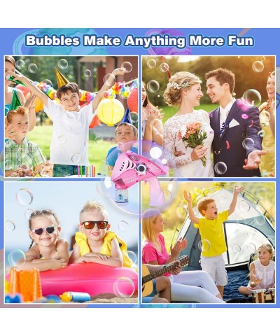 Bubble Gun for Kids - Space Automatic Bazooka Bubble Machine with Lights Big Bubble Maker for Kids Adults Rechargeable Bubble...