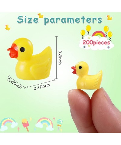 Mini Resin Duck 200 Pack Tiny Ducks for Dollhouse Miniature Figures Micro Fairy Garden Landscape Aquarium Hide Seek Prank Orn...