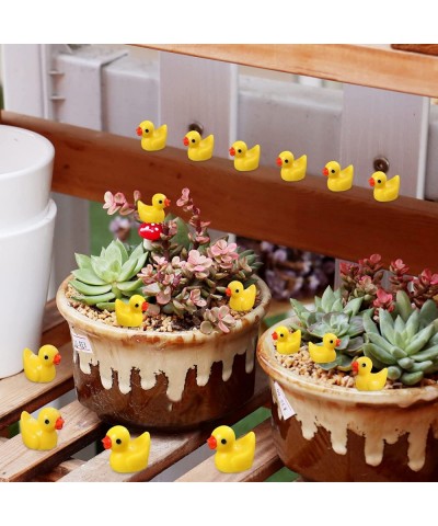 Mini Resin Duck 200 Pack Tiny Ducks for Dollhouse Miniature Figures Micro Fairy Garden Landscape Aquarium Hide Seek Prank Orn...