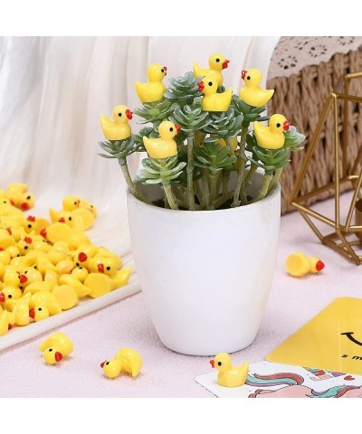 Mini Resin Duck 200 Pack Tiny Ducks for Dollhouse Miniature Figures Micro Fairy Garden Landscape Aquarium Hide Seek Prank Orn...