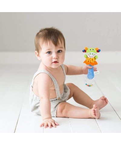 Baby Soft Rattles Toys Infant Sensory Development Hand Grip Toys Cute Stuffed Animal Handbells for Baby Gift（4 Pack） $24.32 B...