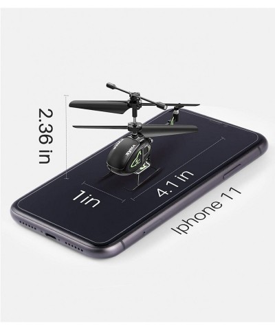 Mini Helicopter S100 Super Smaller RC Helicopter Indoor Aircraft with Altitude Hold One Key take Off/Landing LED Lights Recha...