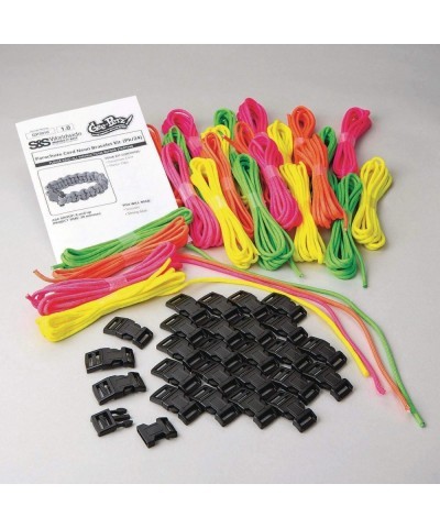 Assorted Neon Parachute Cord Bracelet Craft Kit $83.82 Craft Kits