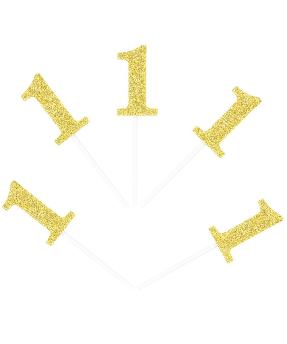 Number 1 Cupcake Toppers Gold Glitter 1st Birthday Cupcake Topper Baby Shower Party Decoration Supplies 24 PCS $15.95 Kids' P...