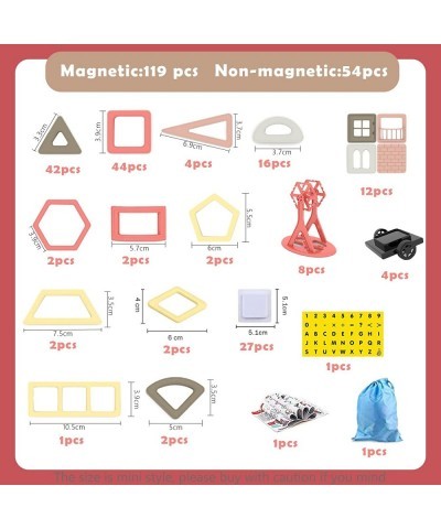 173Pcs Magnetic Tiles 3D Mini Magnet Blocks for Kids Educational Inspirational Learning & Creativity STEM Building Toys for G...