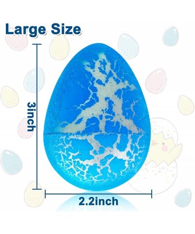 6 Pack 3" Jumbo Easter Dinosaur Eggs Hatching Dino Egg Grow in Water Crack Surprise Easter Eggs Hunt Games Easter Basket Stuf...