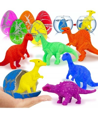 6 Pack 3" Jumbo Easter Dinosaur Eggs Hatching Dino Egg Grow in Water Crack Surprise Easter Eggs Hunt Games Easter Basket Stuf...