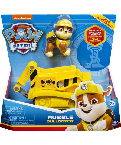 Paw Patrol Rubble’s Bulldozer Vehicle with Collectible Figure for Kids Aged 3 and Up $40.27 Kids' Play Construction Vehicles