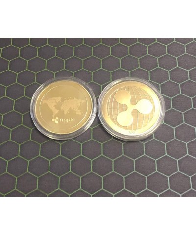 2 Pack Gold Plated Ripple XRP Coin Crypto Commemorative XRP Coins for Collector Souvenir $17.43 Money & Banking Play Toys