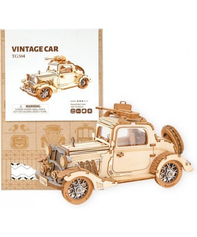 3D Wooden Puzzles Car DIY Model Kits to Build Wooden Model Vintage Car Craft Gift for Collection Lover $28.92 3-D Puzzles