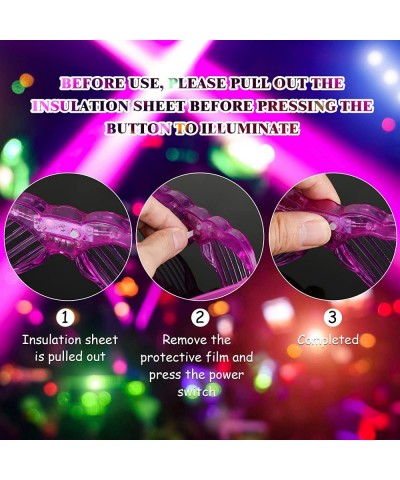 12 Pairs Light up Glasses Glow in the Dark Party Supplies Glow Glasses for Party Pack Flashing Multi Colored LED Sunglasses S...