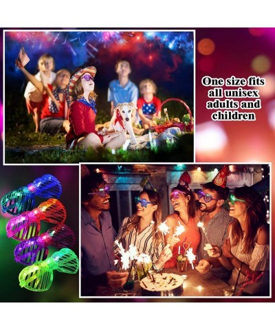 12 Pairs Light up Glasses Glow in the Dark Party Supplies Glow Glasses for Party Pack Flashing Multi Colored LED Sunglasses S...