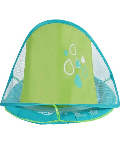 Baby Spring Float with Canopy - Inflatable Float for Children with Detached Floating Toys and UPF Sun Protection - Aqua/Green...