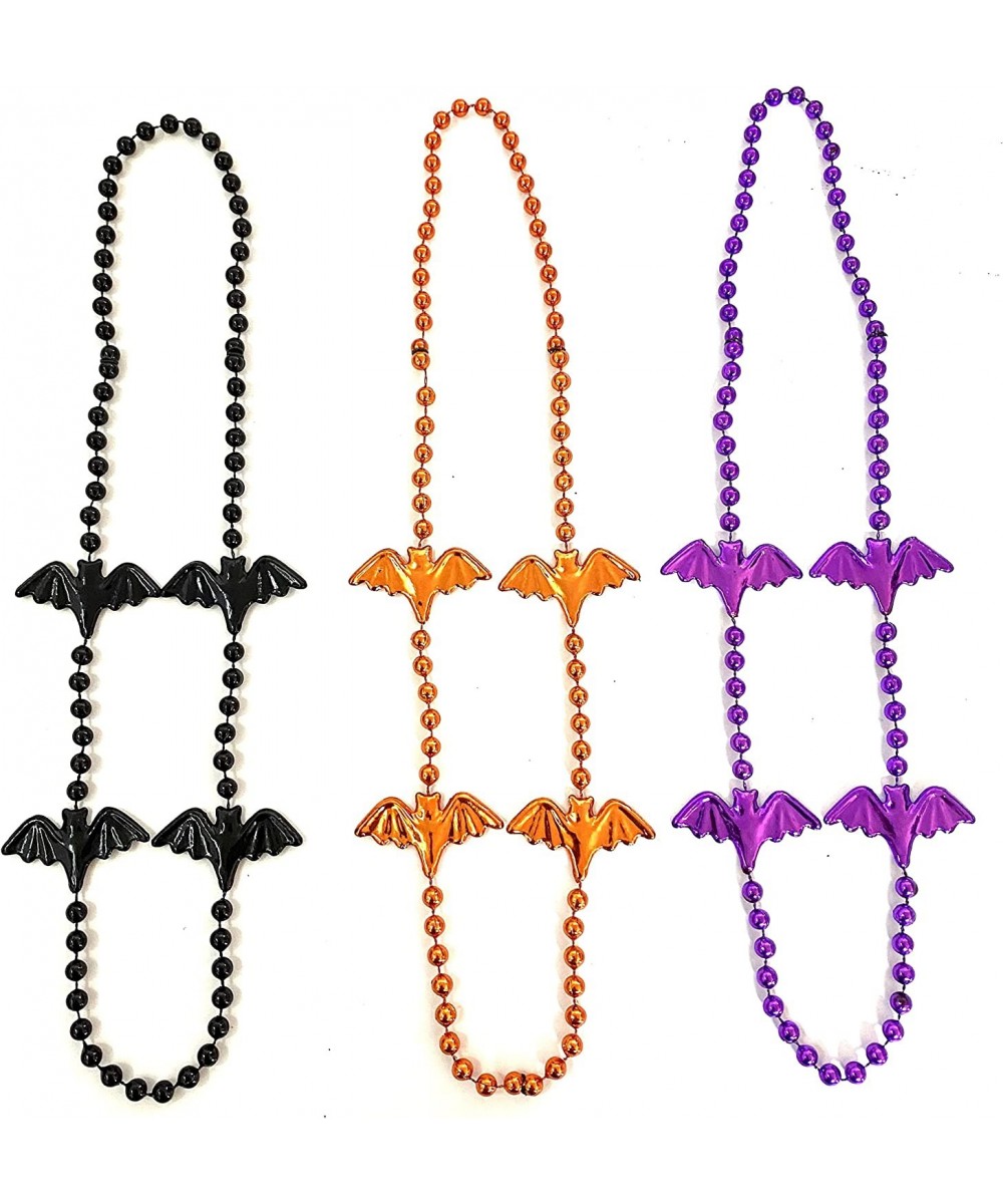 12 Pcs Halloween Party Bat Bead Necklace Pirates Day Necklace Gift Ornament $23.21 Kids' Dress-Up Accessories