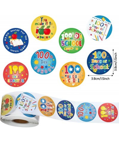 500 Pieces 100 Days of School Stickers Hooray 100 Days Sticker 100th Day Smarter Sticker School Teacher Incentive Sticker Per...