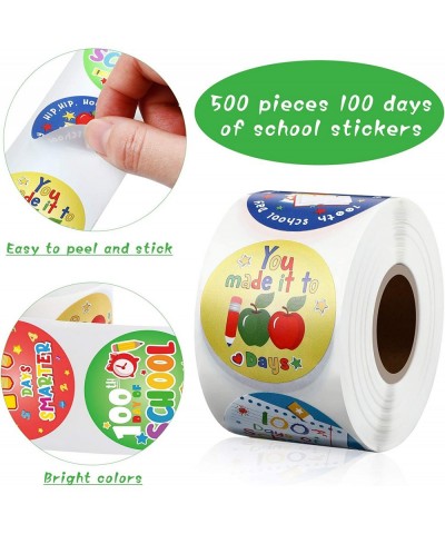 500 Pieces 100 Days of School Stickers Hooray 100 Days Sticker 100th Day Smarter Sticker School Teacher Incentive Sticker Per...