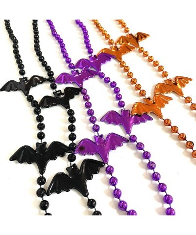 12 Pcs Halloween Party Bat Bead Necklace Pirates Day Necklace Gift Ornament $23.21 Kids' Dress-Up Accessories