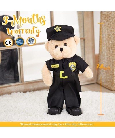 Singing Police Teddy Bear Dancing Plush Bear Toy Musical Stuffed Animal in Justicial Uniform Electric Interactive Animated Gi...