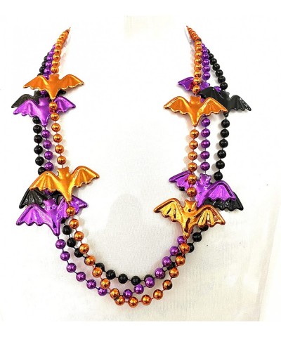 12 Pcs Halloween Party Bat Bead Necklace Pirates Day Necklace Gift Ornament $23.21 Kids' Dress-Up Accessories