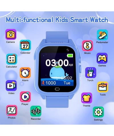 Smart Watch for Kids with 26 Puzzle Games HD Touch Screen Camera Video Recorder Music Alarm Calculator Calendar Flashlight Pe...