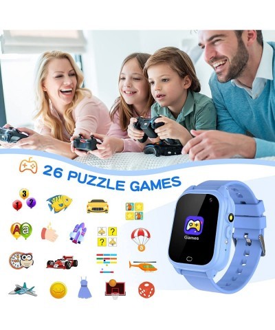 Smart Watch for Kids with 26 Puzzle Games HD Touch Screen Camera Video Recorder Music Alarm Calculator Calendar Flashlight Pe...